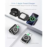 Magnetic Wireless Charger for iPhone: Fodable 3 in 1 Charging Station for Multiple Apple Devices - Travel Charging Pad Dock for Apple Watch iPhone 16 15 14 13 12 Pro Max Plus & Airpod - Image 3