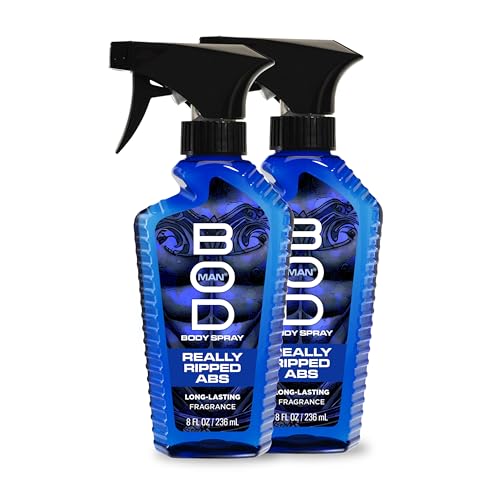 BOD man Fragrance Body Spray Really Ripped Abs 8 fl oz (Pack of 2)