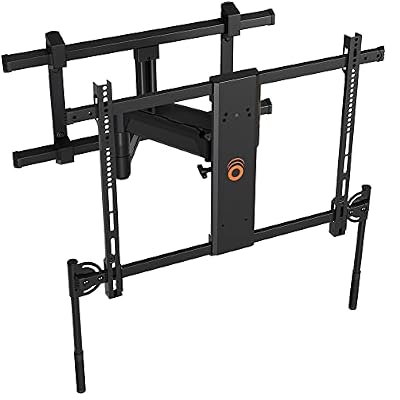 ECHOGEAR XL TV Wall Mount for Screens Up to 90" - Full Motion TV Bracket w/Handles to Extend, Swivel & Tilt Screen for No Fingerprints - Easy DIY w/Included Hardware - Perfect for QLED & OLED TVs