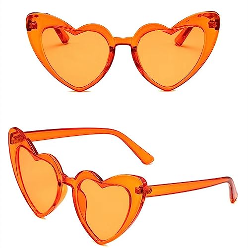 Vintage Love Heart Shaped Sunglasses for Women, Cat Eye Mod Style Retro Glasses2