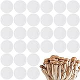 Frienda 30 Pieces Synthetic Filter Paper Stickers 0.3 μm Synthetic Filter Disc Wide Mouth Circular Adhesive Patch Sticker for Mushroom Cultivation Wide Mouth Jar Lids Mason Jars(2.28 Inch)