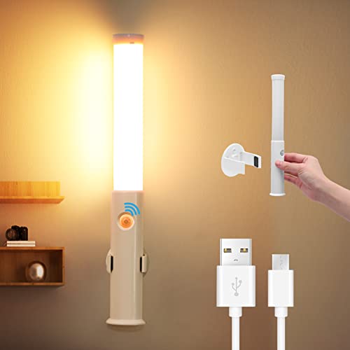 Seutgjie LED Bewegungsmelder mit Akku Wandleuchte Innen 3 Helligkeitsmodi...