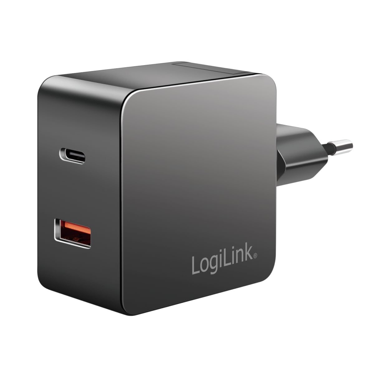 Cargador para viajar con portátil y móvil con dos puertos USB LogiLink 8