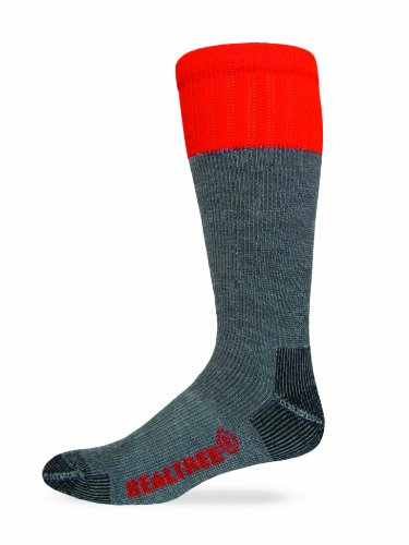 Realtree AP Men's Full Cushion Ultra-Dri Tall Boot Socks (2-Pair), Grey, Large