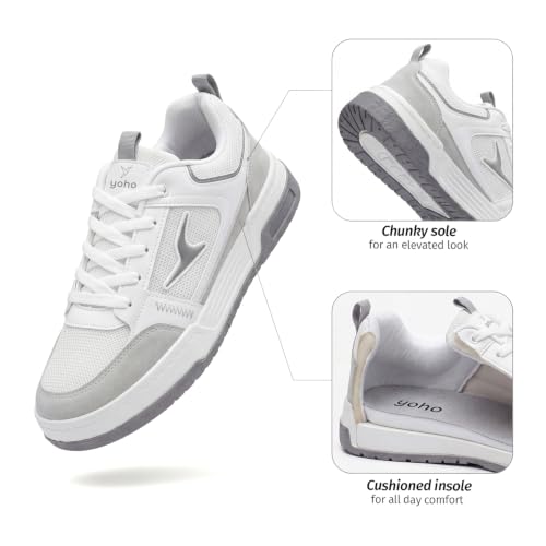 Image of YOHO Men's Sneakers Flo | Stylish & Comfortable | Low Top, Lace Up Casual Shoes for Man /Gents