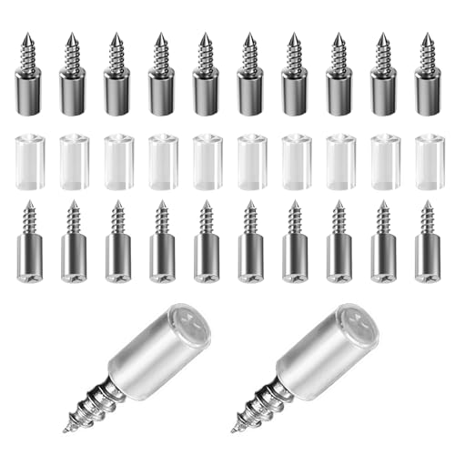 SMLOPLOM Supporto per scaffali, 80 pezzi, con manicotto in silicone, per armadi, armadi, librerie, ecc. Argento