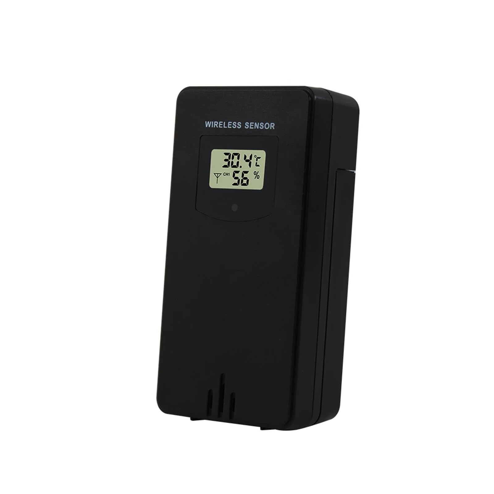 Termometr pogodowy, stacja pogodowa, wielofunkcyjny budzik, termometr, higrometr, obsługa za pomocą ekranu dotykowego, bezprzewodowy czujnik zewnętrzny，1pcs Sensor