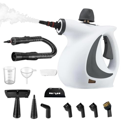 Dewireaey Máquina De Limpieza A Vapor - Limpiadora De Vapor Portátil Para Hogar,con 12 Accesorios y Máquina Eléctrica para Eliminación de Manchas para Alfombra Piso Tela Muebles Tapicería Alfombra Dewireaey Máquina De Limpieza A Vapor - Limpiadora De Vapor Portátil Para Hogar,con 12 Accesorios y Máquina Eléctrica para Eliminación de Manchas para Alfombra Piso Tela Muebles Tapicería Alfombra