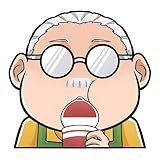 XiaoshiKJ Funny Fat Man Peeking Anime Car Decals Sunscreen Vinyl Wrap Luggage Window Motorcycle Helmet Sticker 5.1'' (Style B)