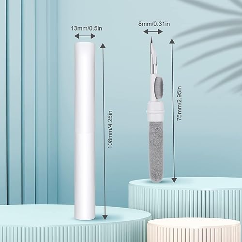 Image of Cerlink Airpod Cleaner Kit Cleaning Tool 3 in 1 for Airpods iPhone Earbud Case with Soft Brush Flocking Sponge Clean, Multi-Function Cleaners Pen Ear Bud Air Pod Pro Headphone Phone Speaker Earbuds