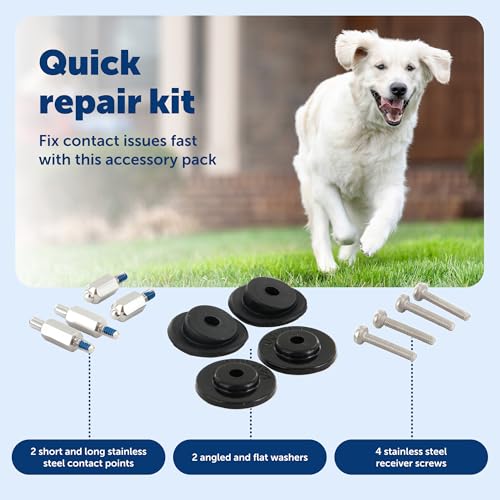 PetSafe Accessory Kit for Fencing Receiver Collars - Replacement Components for In-Ground & Wireless Dog Receiver Collars - Includes Contact Points, Clear Caps, Screws & Washers