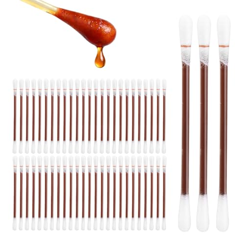 50 Pcs Cotton Iodine Swabs Individually Wrapped – Disposable Iodophor Swabsticks Medical Sanitary First Aid Kit Emergency Care Safety Home Travel Use