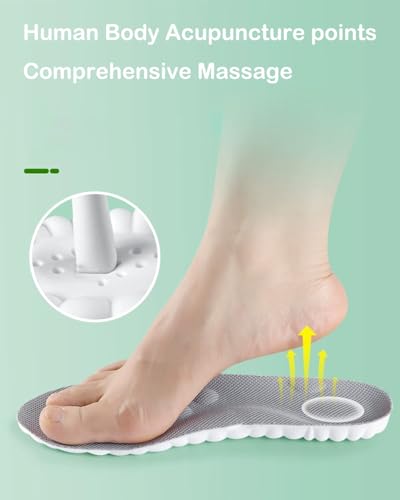 2 pares de plantillas Steppers para hombre y mujer, espuma viscoelástica con soporte de arco miniatura 5