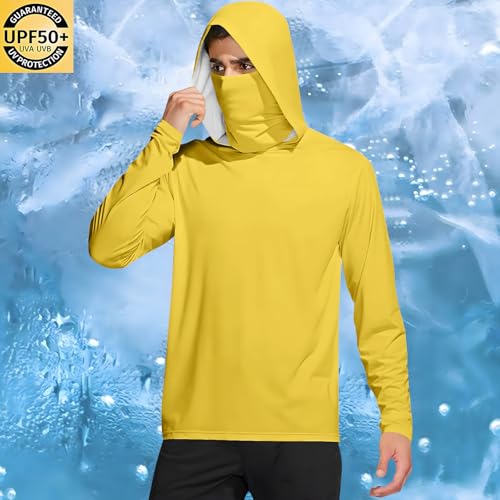 Mens UPF 50+ Light Jacket Sun Protection Face Mask Hooded SPF UV Jacket Hiking Fishing Shirt Long Sleeve Big and Tall2