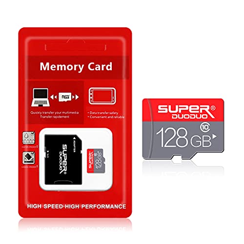 128 GB Micro-SD-Karte, Klasse 10, Speicherkarte mit SD-Kartenadapter, Mikro-Speicherkarte für Kamera (Klasse 10 High… – Bild 5