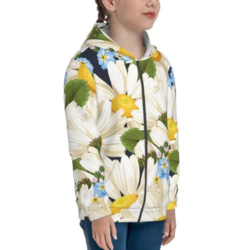 Bees Collecting Nectar Kid Hoodies Boys Zip Up Sweatshirts Girls Pullover with Pocket4