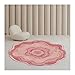 UIOP Cojín para Silla de Suelo Duro Rosa, Alfombra de Forma Irregular de ágata Abstracta Antideslizante, decoración Moderna para el hogar y el Dormitorio, Alfombrilla para Silla Silla