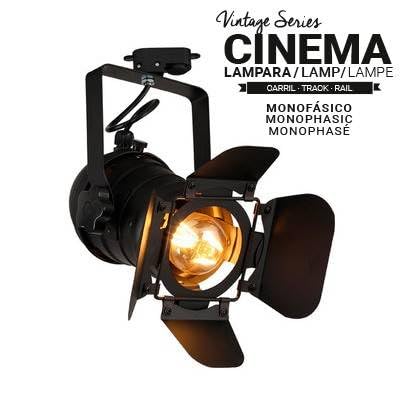 B·LED BARCELONA LED - Foco carril monofásico orientable "Cinema" - E27