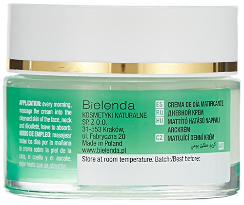 Bielenda Green Tea Mattifying Normalising Face Cream for Combination Skin Day 50ml, 50 ml (Pack of 1) - Image 4