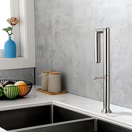 Robinet de cuisine mitigeur monotrou en acier inoxydable 304 - 4