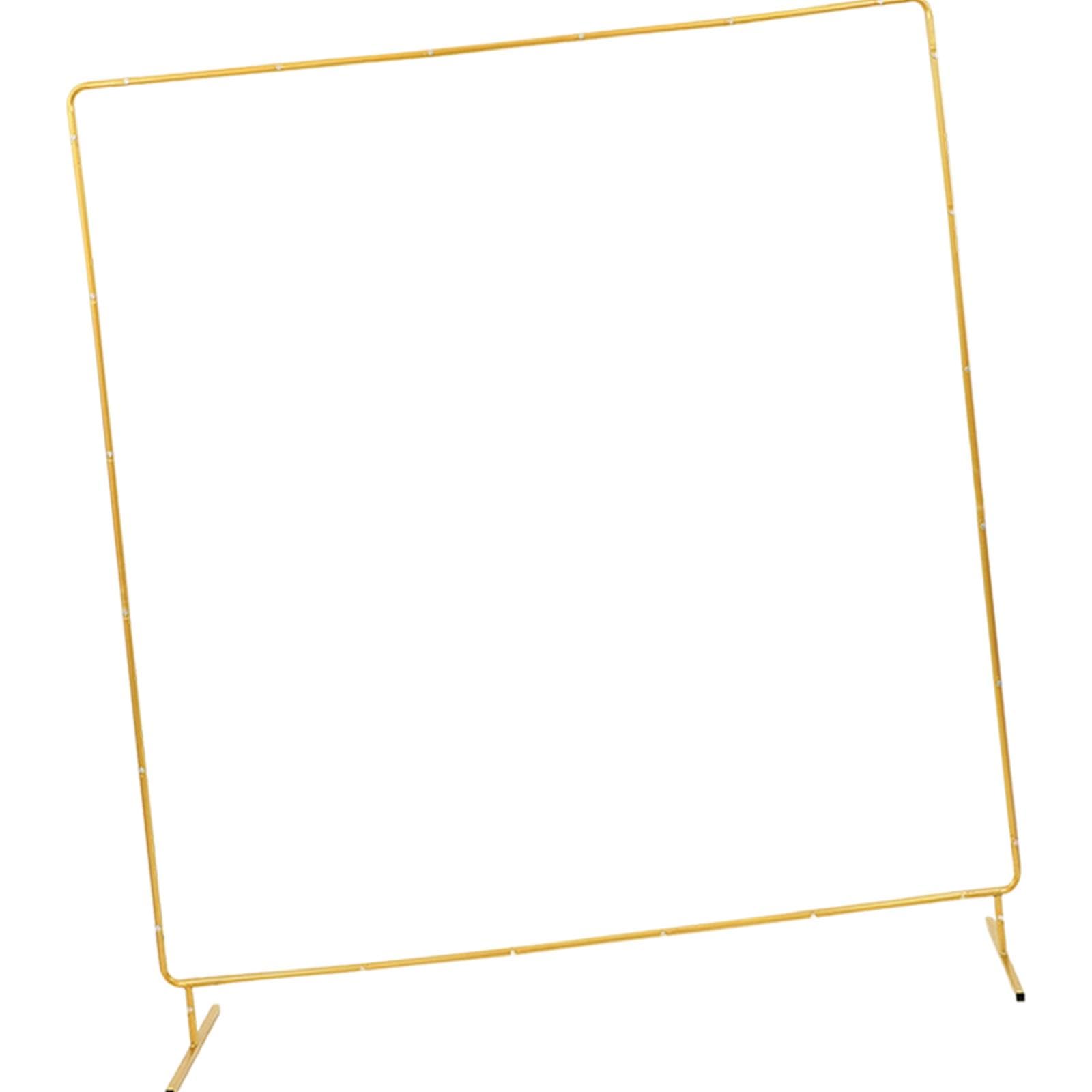 Qianly Arco Nuziale in Ferro Quadrato da Riutilizzare Supporto per Palloncini con Base Stabile Facile da Montare Ornamento per Decorazioni Adatto a Feste di, 180x180 Cm