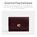 Coach Women's Essential Flap Card Case, B4/Merlot, One Size