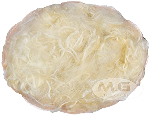 Image of M.G Enterprise Merino Felting Wool Roving Skin 40 gm Each. Best Used with Felt Needles, Needle Felting Pad,Wet Felting, Good for Felted Characters Making, Blending and Weaving.