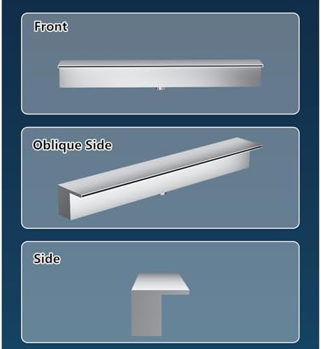 Customizable 12in Stainless Steel Waterfall Fountain - Elegant Outdoor Garden Water Feature for Patio & Deck - Modern Pond Decor with Fittings
