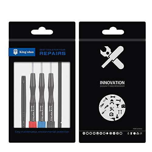 Kingsdun 5in1 Pentalobe Screwdriver Set,Star 5-Pointed Pentalobe P2 P5 P6 Screwdriver with 2 Opening Pry Tools for iPhone and Macbook Repair