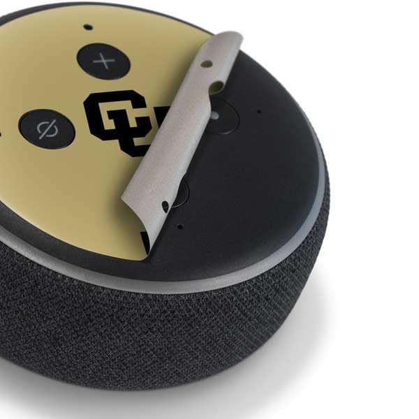 Skinit Decal Audio Skin Compatible with Amazon Echo Dot 3 - Officially Licensed University of Colorado CU Buffs Design