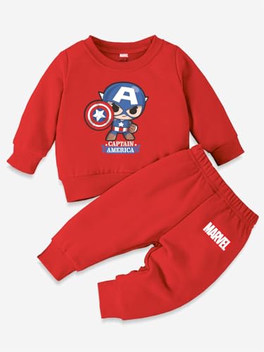 Image of Minicult Kids Cotton Co-ords Full Sleeve Sweatshirt and Pant Set with Character Print