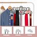 Imagen de ManGotree Perchas para Bufandas de Terciopelo para bebé Paquete de 2 Gris