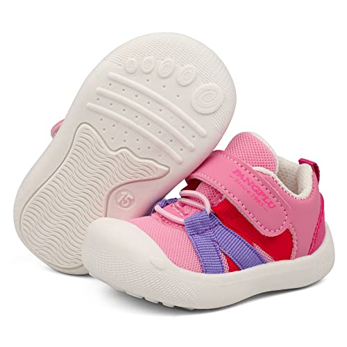 Image of Baby Shoes Boys Girls First Walkers Cute Animals Toddler Sneakers Prewalkers Rubber Sole