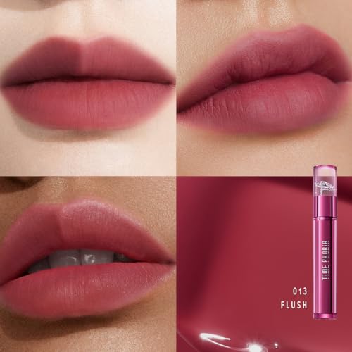 Image of Altera Blurring Tint Lip Stain 013 Flush, Medium Pink Glossy to Soft Matte Finish, Blur Lip Lines, Weightless No-Sticky Airy Velvet Texture, Vibrant Hydrating Long-Lasting Lip Makeup