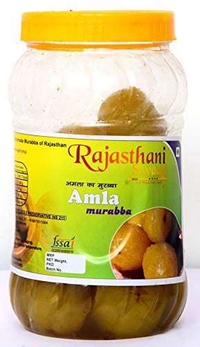 Rajasthani Swaad Handmade Amla Murabba Gooseberry Sweet Awla | 1600Gm, Fresh