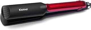 مكواة فرد الشعر الاحترافية موديل Km-531 من كيمي، سيراميك، أسود