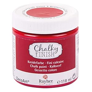 Rayher 38867287 Chalky Finish op waterbasis, krijtverf voor shabby-chic-, vintage- en landhuisstijl, 118 ml (1 stuk…