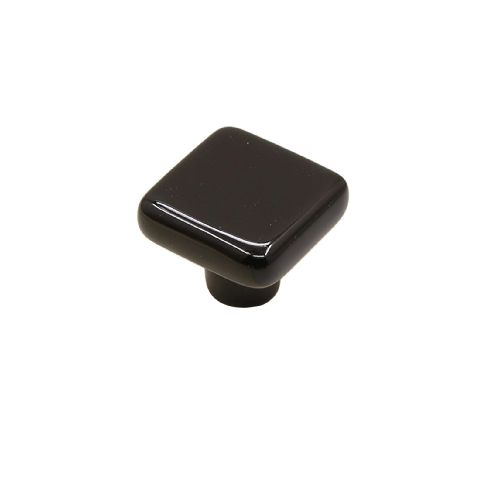 Zeahkri Black Cute Cabinet Handle 4Pcs 32Mm Square Colorful Ceramic Cabinet Knobs