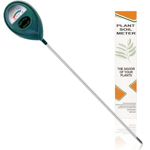 Lange Sonde für tiefen Einsatz Boden-Feuchtigkeitsmessgerät, Boden-Feuchtigkeitsmesser, Hygrometer für Garten & Landwirtschaft, Bodentester, Bodenwassertester, Keine Batterien erforderlich