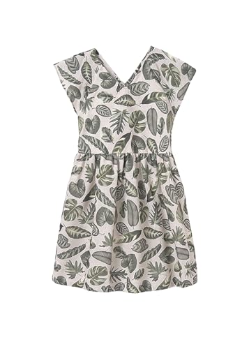 Mayoral Vestido Niña Verano - Estampado - Ropa de Vestir Niña - Ropa de Regalo - para Niñas y Adolescentes de 8 Años a 16 Años (FR/ES, Edad, 16 años, Regular, Musgo)