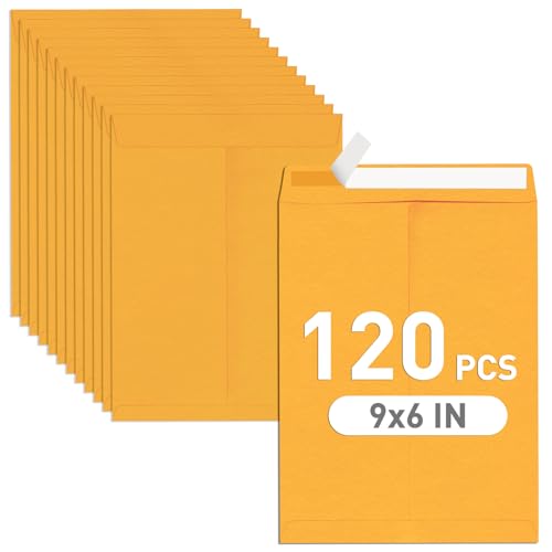 Enveloppes de catalogue autocollantes en kraft marron épais pour un stockage durable