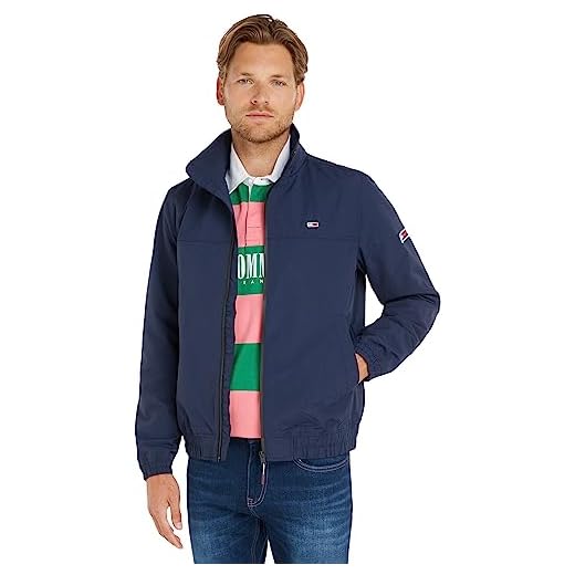 Tommy Jeans Hombre Chaqueta TJM Essential Chaqueta de Entretiempo, Azul (Twilight Navy), M