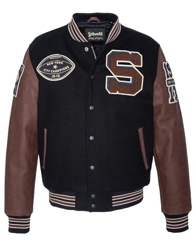 Blouson Homme Schott NYC en cuir premium avec finitions haut de gamme durables