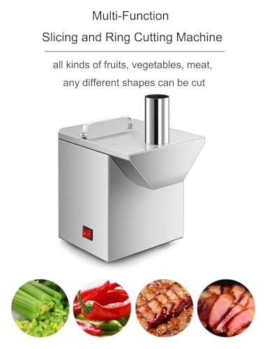 Picadora de verduras comercial automática de acero inoxidable miniatura 4