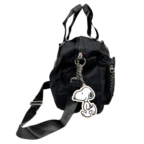 Bolsa Baú G Oficial SNOOPY Colors em Nylon SP2848 Preto