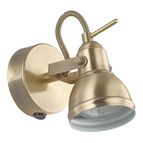 Happy Homewares Antique Brass Wall Spotlight Cover
