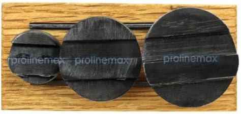 Prolinemax 3 PC 1/2'' Shank 3/4'' - 1-1/2'' Fly Cutter Set, Alloy Steel, Straight Cut, 2 Flutes, Woodworking Tools