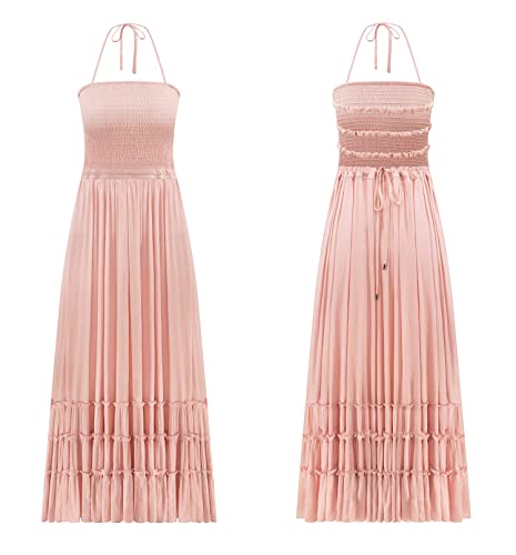 Image of R.Vivimos Womens Summer Boho Sexy Backless Long Dresses
