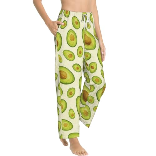 Pantalon de pyjama en polaire avocat femme idéal pour vos soirées cocooning - 3