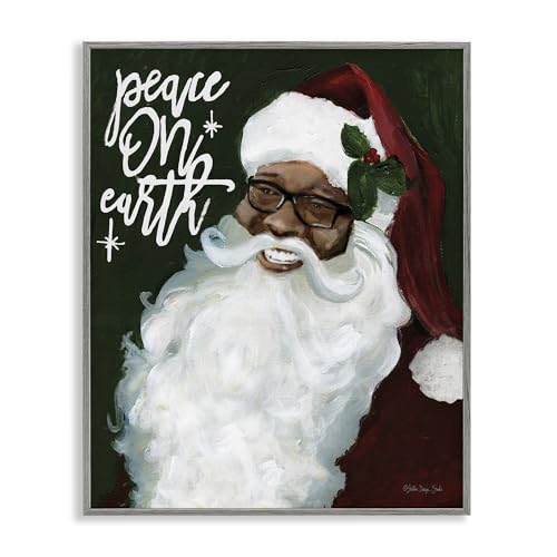 'Peace On Earth Santa'| Framed Giclee Art